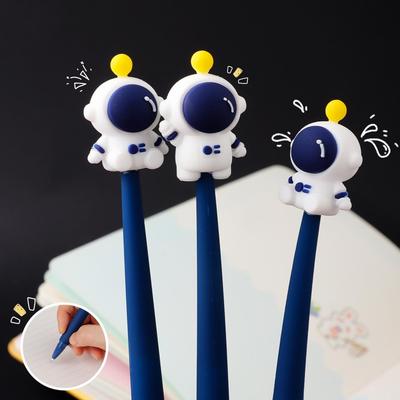 1pcs Space Astronaut Shake Gel Pen 0.5mm Ballpoint Black Color Ink for Writing Office School