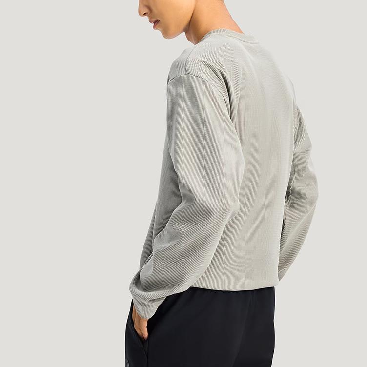 Adidas Th Waffle Crew Neck Pullover Sports Casual Long Sleeve Sweatshirt Men sweatshirt KR2542