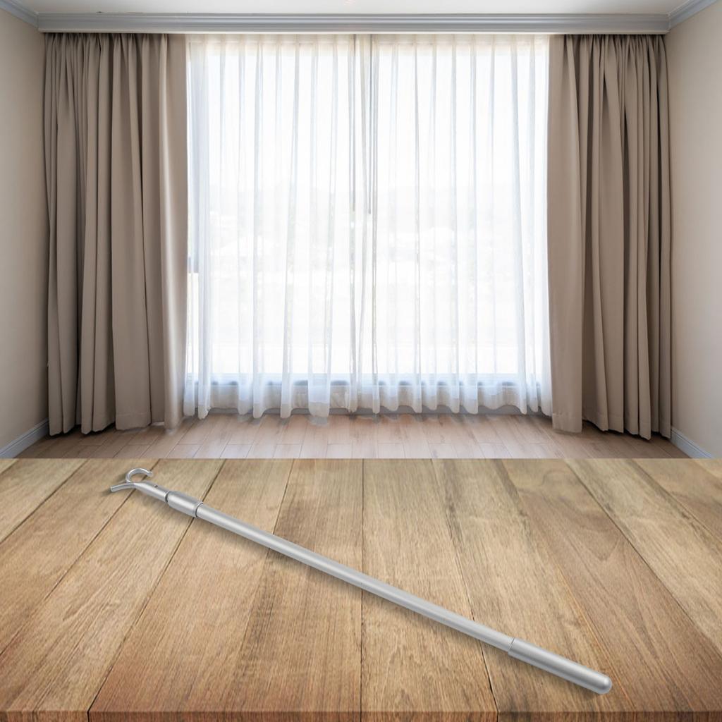 Asta Telescopica per Tende 33-60cm Lega di Alluminio Asta Telescopica per Tapparelle Finestre Tetto per Palo Apri Finestra