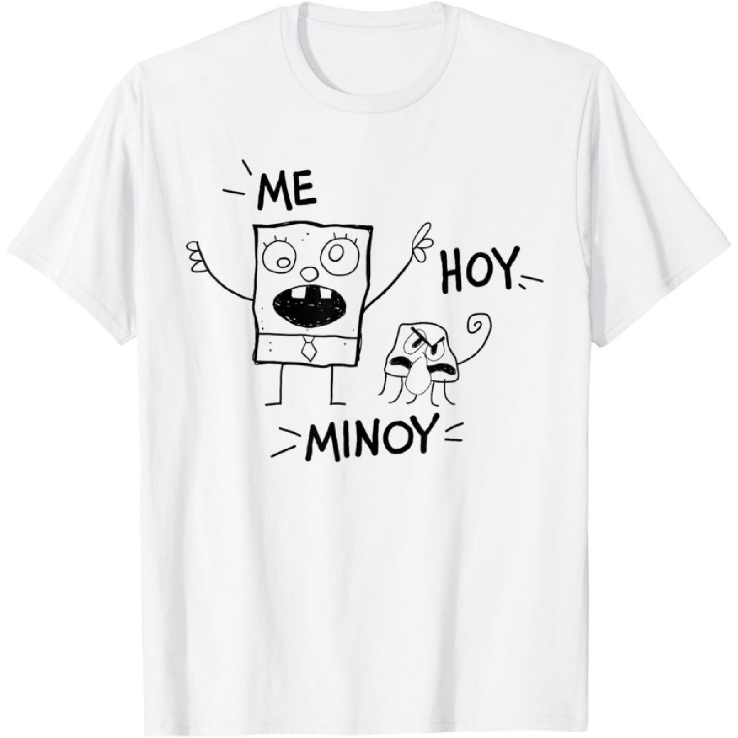 Футболка с наброском Губки Боба Квадратные Штаны  Me Hoy Minoy XXXXXL белый