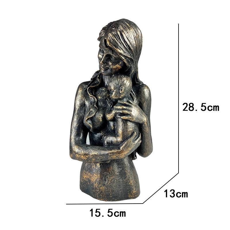 

Творческая ретро-фигурная скульптура в скандинавском стиле, украшение для домашнего стола, украшение из смолы для гостиной, входной группы