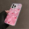 Pink Cherry Bow Leopard Girls Women Phone Case For Apple iphone 16pro 15 16 14 13 Pro Max 16e 12 11 7 8 Plus XR SE Fundas Cover