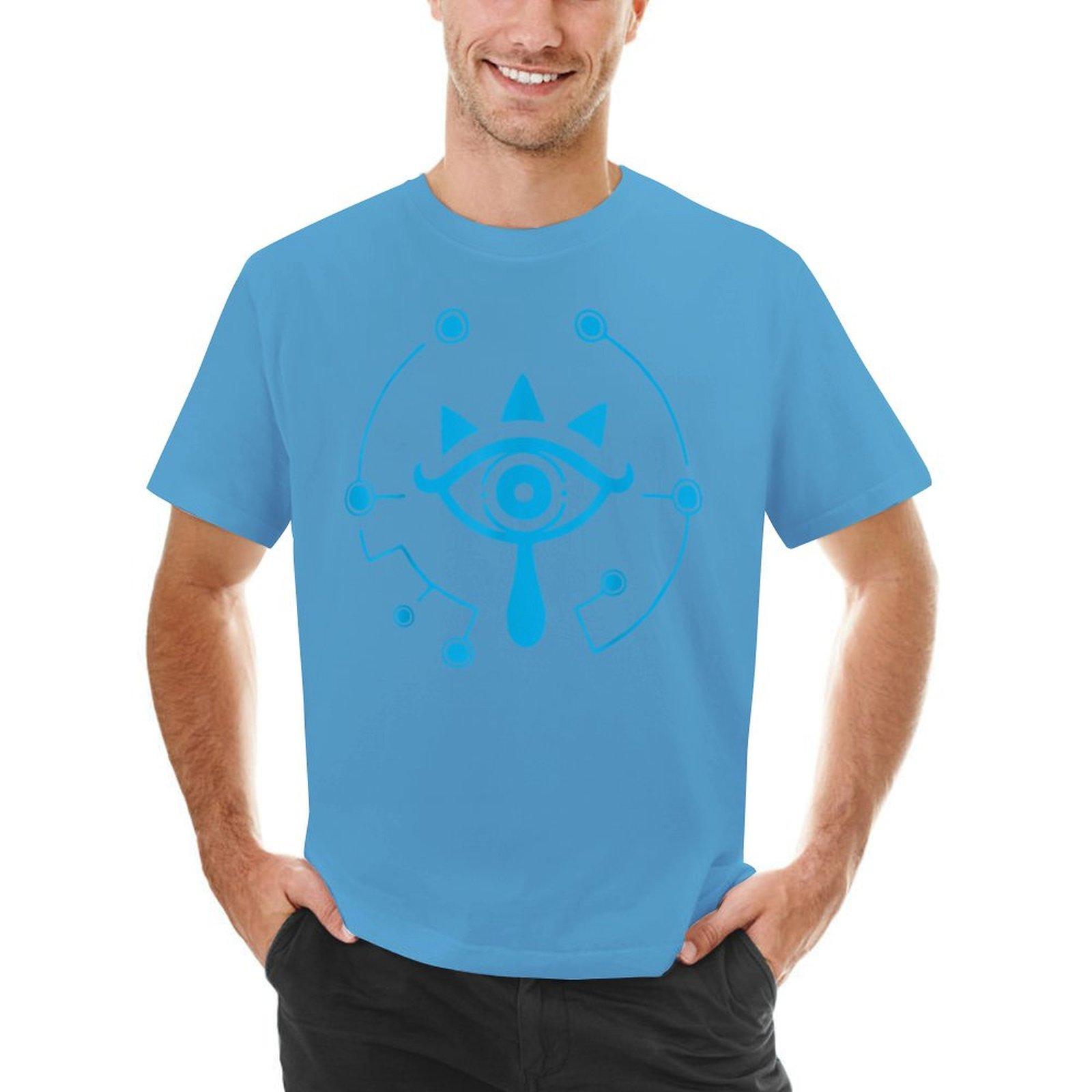 Zelda Breath Of The Wild Sheikah Eye Logo Tshirt Designer Shirts For A Boy Black Tshirts For Unisex S