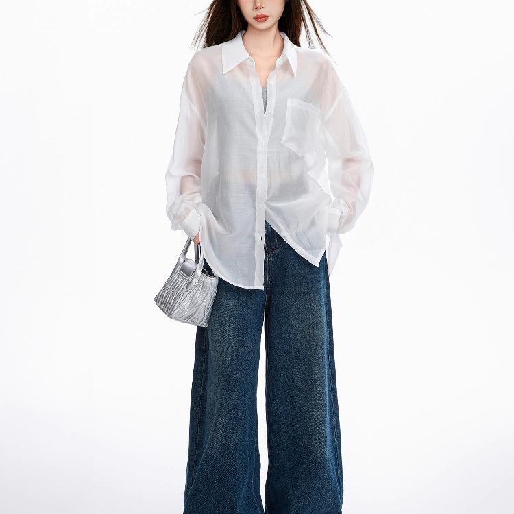 Women's Tencel Long Sleeve Sun Protection Jacket - Spring/Summer 2026 Ice Silk