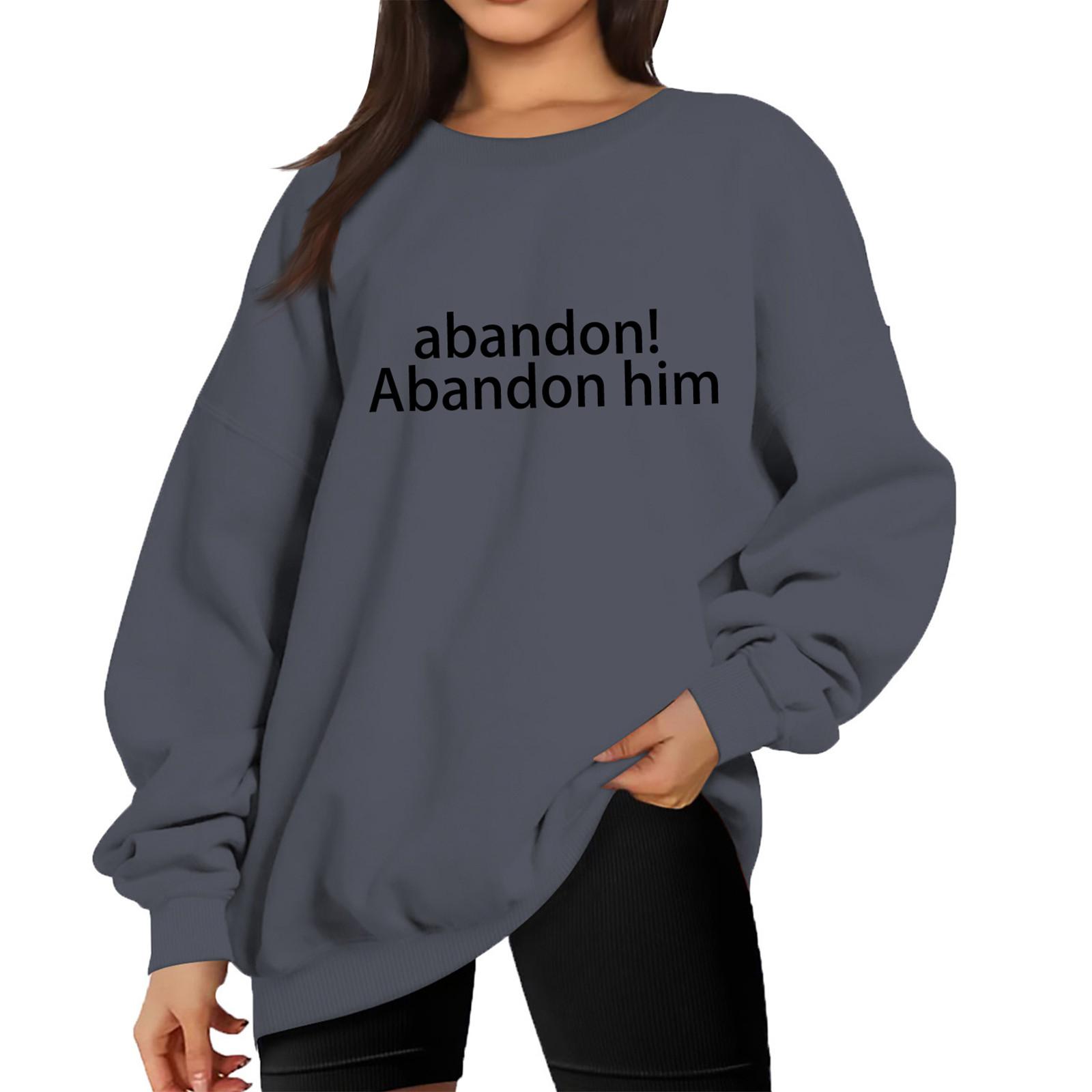 

Женская мода с длинным рукавом сплошной цвет пуловер свитер топ XL