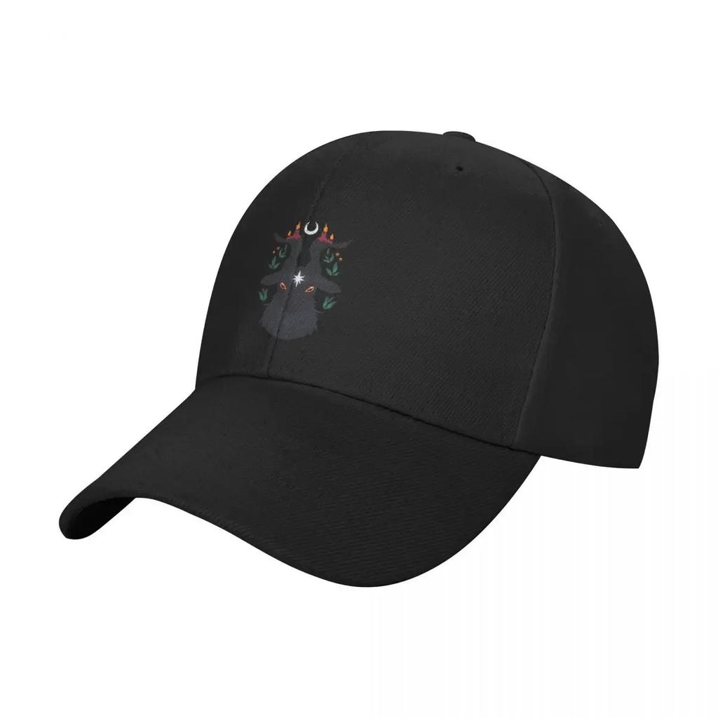 New Yule Goat Baseball Cap Black Anime Hat Hood Trucker Hat Womens Beach Visor Unisexs