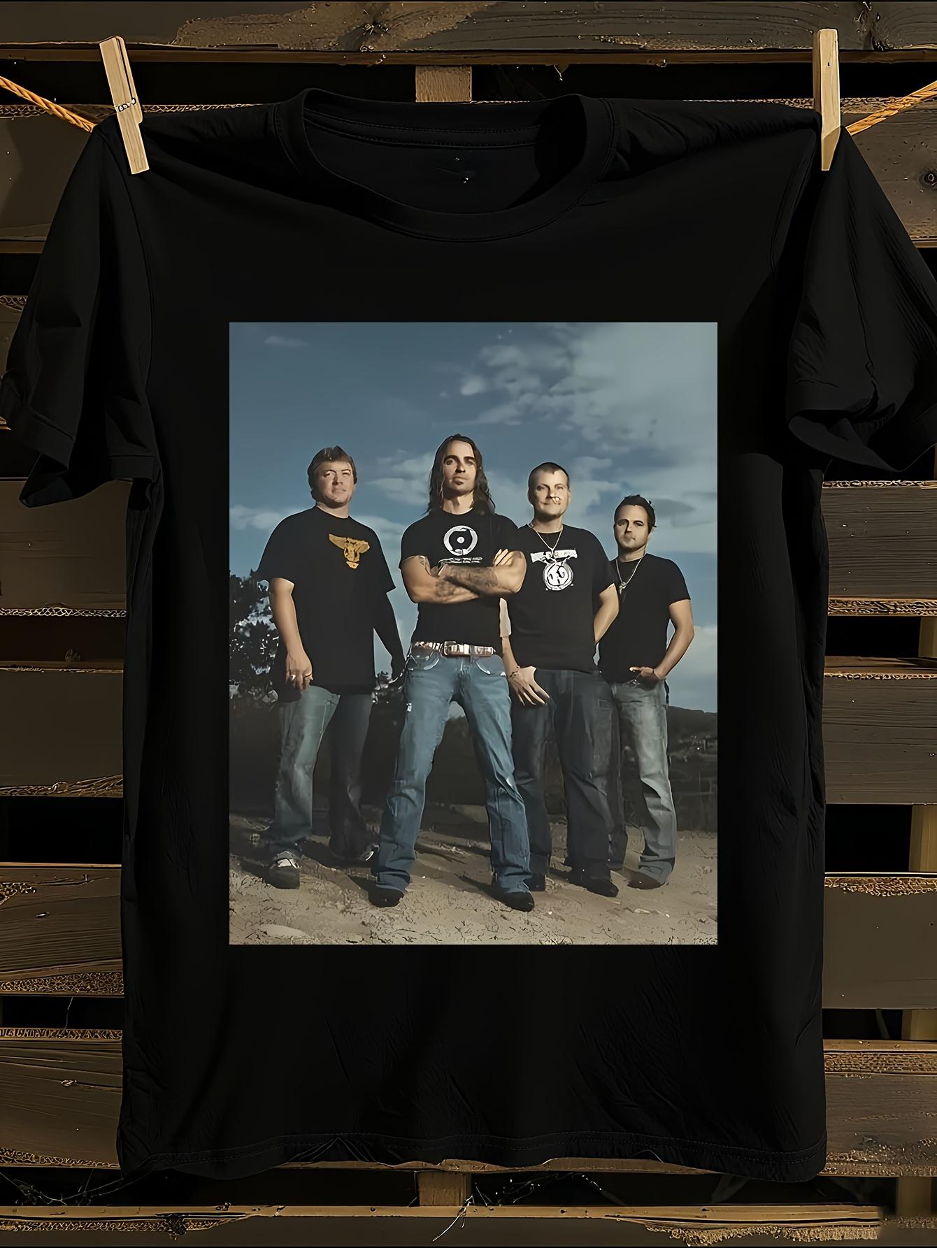 s s White-Labeled Black Cross Canadian Band Logo Tshirt S