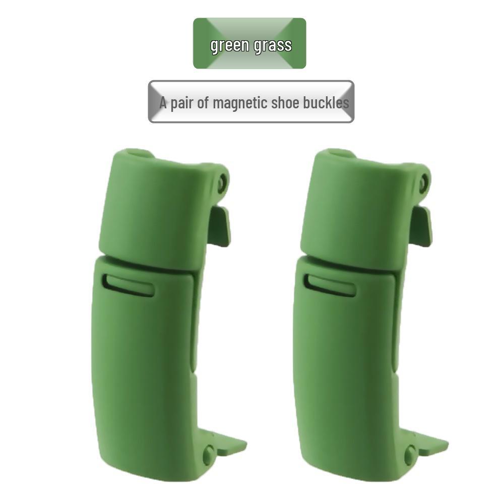 Magnetic No-Tie Elastic Shoelaces and Buckles