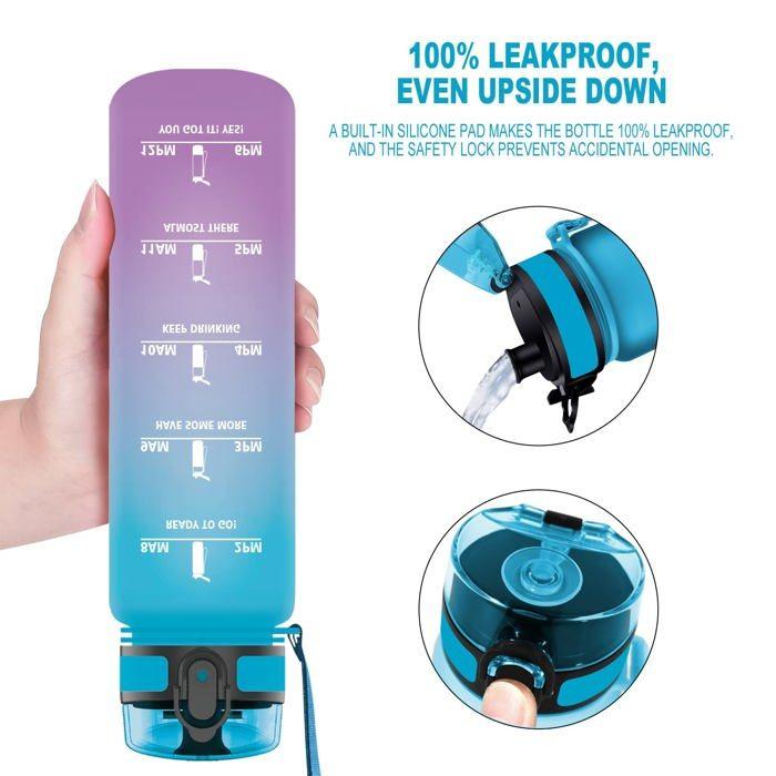 Water Bottle - Vikaster - Vk-xnb-500ml - Bpa-free Tritan - 100% Leakproof - Functional Design