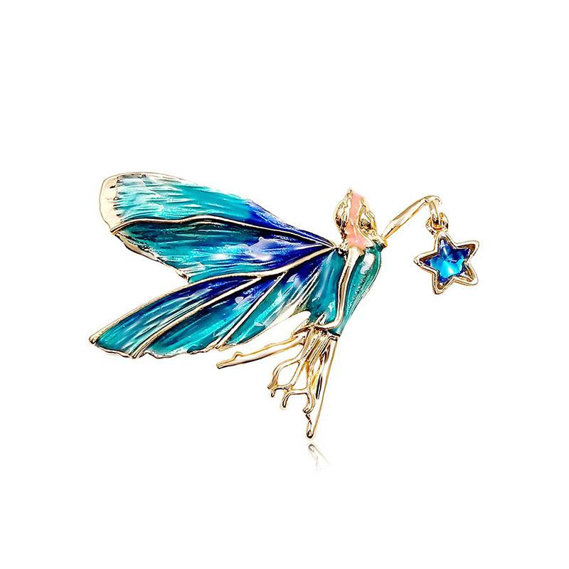 

Нишевая Милая Звезда-Выбор Эльф Брошь Женственность Высококачественные Аксессуары Для Костюмов Украшение Для Пальто