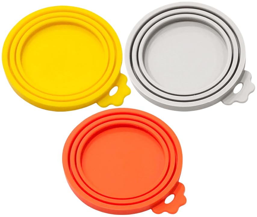 

Audiophile Pet Canning Lid Silica Gel Can Cover Airtight Container for Dog Cans Storage Airtight Canning Lid Suitable for 3 3 Pieces Cans/Cat
