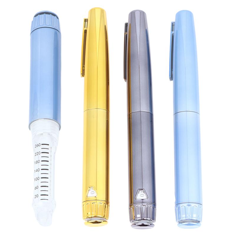 1Pcs Metal Reusable V4 Injection Pen With Pen Case Adjustable 3Ml Empty Cassette Bottle Insulin Injector Pen
