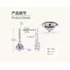 Silvere Glam Fringed design, fashionable three-pronged moissanite, high-end and niche S925 sterling silver earrings