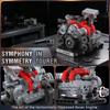 711Pcs Sports Car Engine 3-In-1 Building Blocks Toys Set, Creative Home Decor, Engine Model Assembly Toy, Kids Birthday Gift