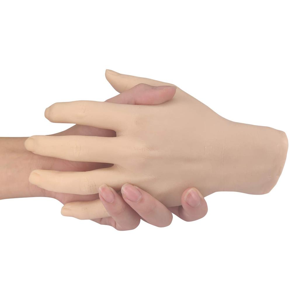 Medarchitect Hand Model Hand Mannequin Silicone Drawing Model Hand Model Display Torso Life-size Hand for Photography and Educational Photographic Mat