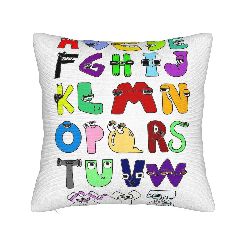 Alphabets English Cartoon Lores Pillowcase Polyester Cushion Cover Decor Villain Letters Pillow Case Cover Home Dropshipping