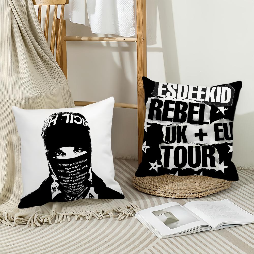 Rapper Esdeekid Rebel Pillow Case Home Cushion Cover Suitable For Office Sofa Car Suitable For All Seasons