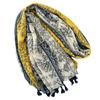 Four Seasons Available For Women To Wear With Cotton And Linen Touch, Bali Yarn Scarf, Exotic Ethnic Style, Cross Stitch Pattern, Tassel Scarf