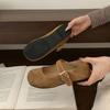 Fashion Fashion Buckle Strap Ladies Mary Janes Flats Shoes Soft Female Shallow Footwear Round Toe Women Flats With Shoes