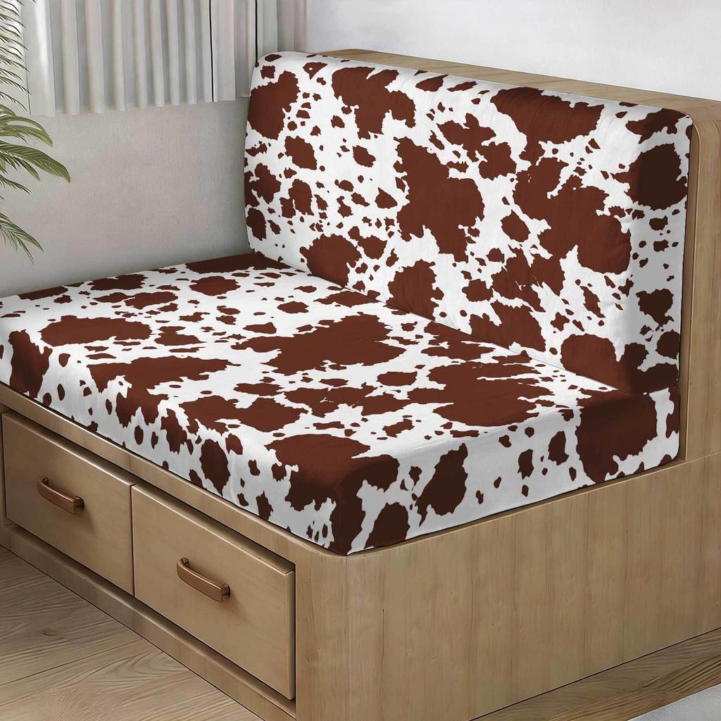 RV Camper Elastic Sofa Cover with Anti-Slip & Anti-Shedding Tie Rope
