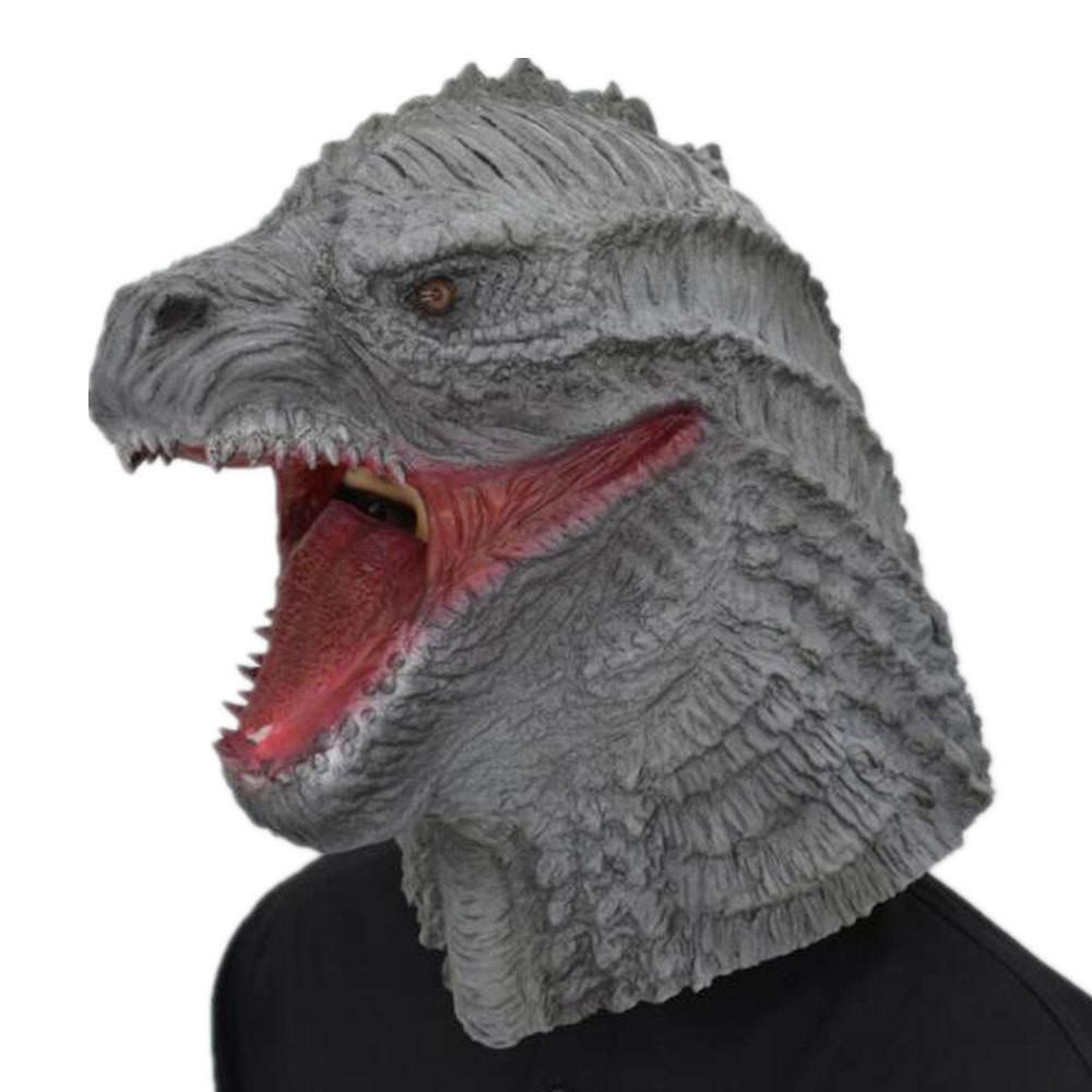 Black Simulation Gray Latex Headgear Cosplay Prop For Party Halloween