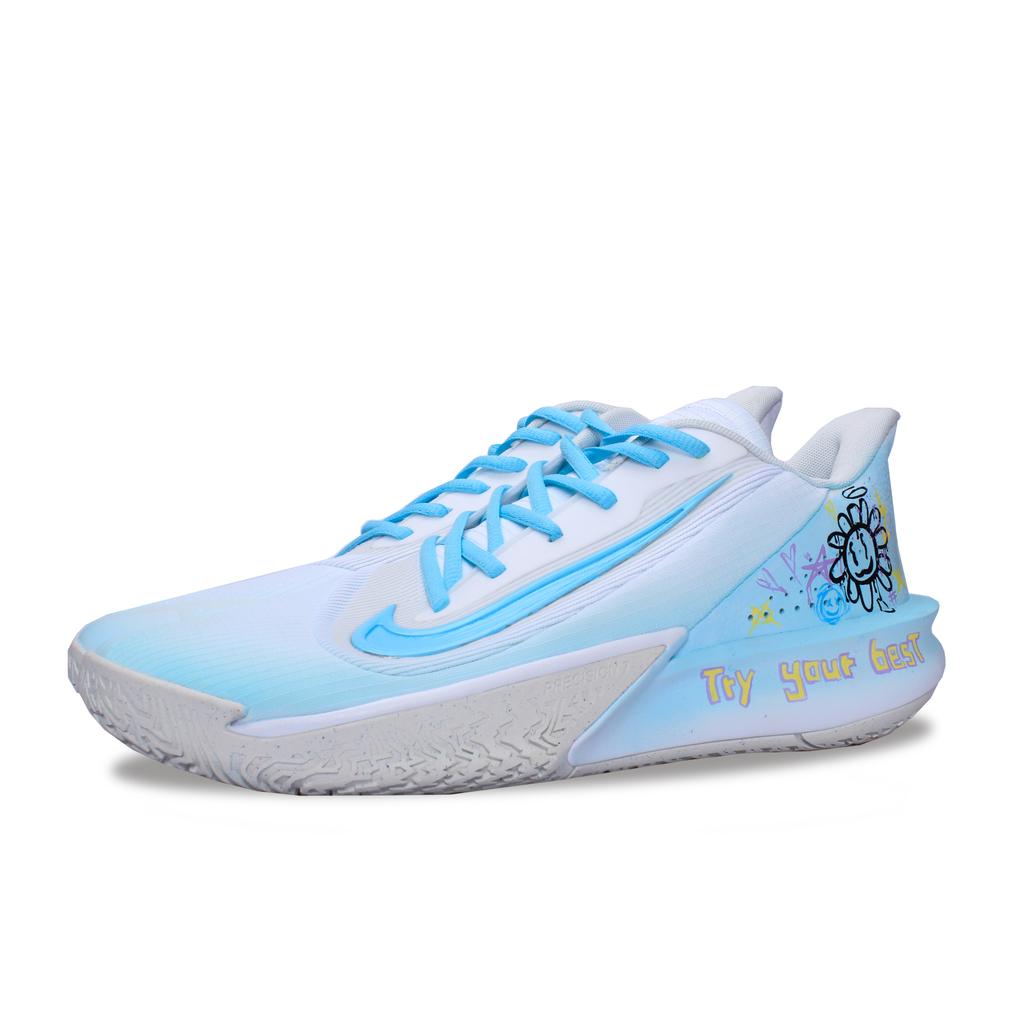 Nike Precision 7 Wear resistant And Lightweight Low top Basketball Shoes Men's Sky Blue FN4322-100(Team1180-)