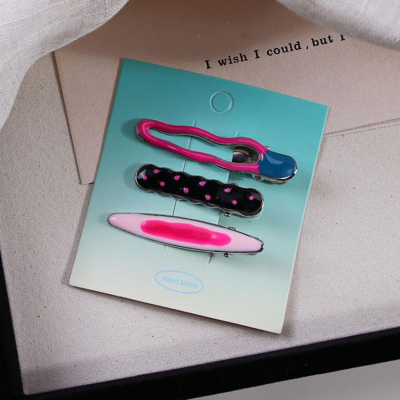 Dopamine Girl Colorful Makeup Duckbill Clips Set - Hairpins & Hair Accessories for Side Bangs