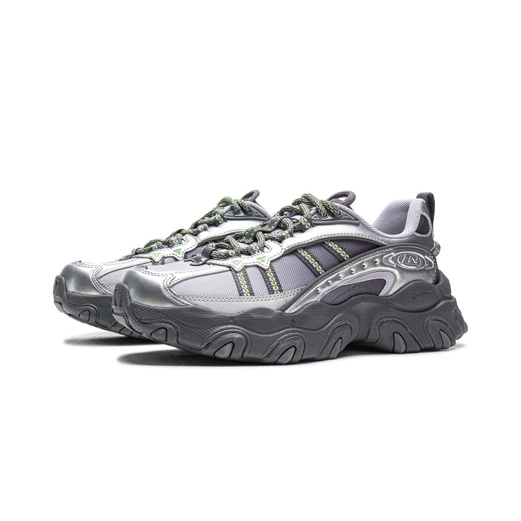 Li Ning Cat Paw Lite3 Slip Resistant, Abrasion Resistant, Breathable, Lightweight Low top Chunky Sneakers Women's AGCW004-4