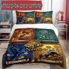 3pcs Duvet Cover Set (1*Duvet Cover + 2*Pillowcase, Without Core), Custom Name Harry Potter Pattern Bedding Set, Home Bedroom Decor Gift