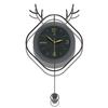 Modern Wall Clock Living Room Fashion Wall Watch Restaurant Decoration Silence Swing Clock Light Luxury Decorative Accessories