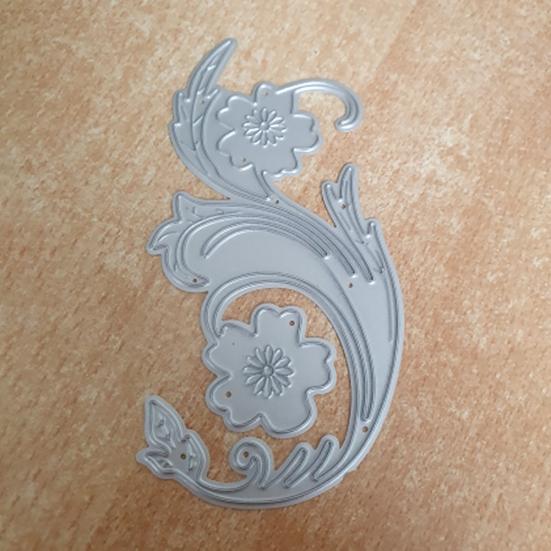 Stampo per stencil in carta per goffratura, fustellatura in metallo con foglie di fiori