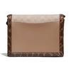 Coach Hutton 21 Classic Monogram Color Block Personality Leather And Snakeskin Coated Canvas Small Shoulder Crossbody Bag Women Bags Brown 89068-B4PVR