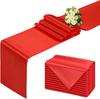 5-20Pack Satin Table Runner Green 12 X 108 Inches Table Runner Christmas Coffee Table Decor for Party Birthday Wedding Banquet