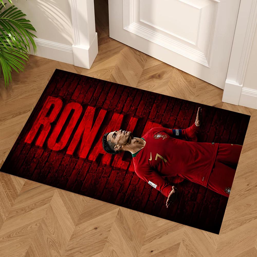 Cristiano Ronaldo Celebration Area Rug Suitable for Entryway Living Rooms Game Room Outdoor Antislip Carpet Anime Office Decor