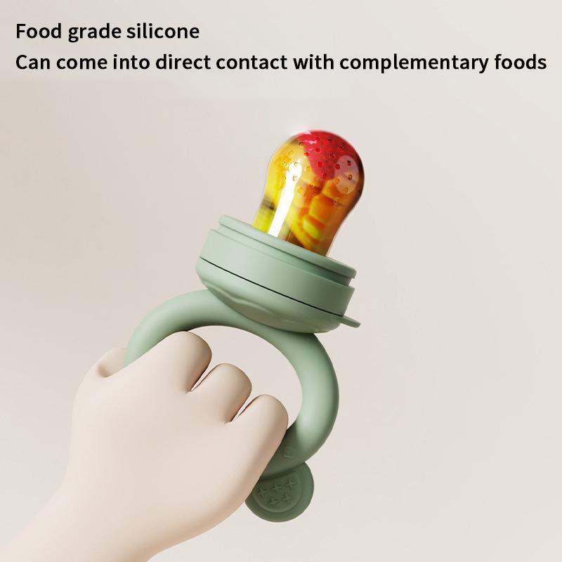 1 Set Food Grade Teething And Feeding Pacifier Silicone Fruit And Vegetable Feeder For Infants And Toddlers 6-36 Months