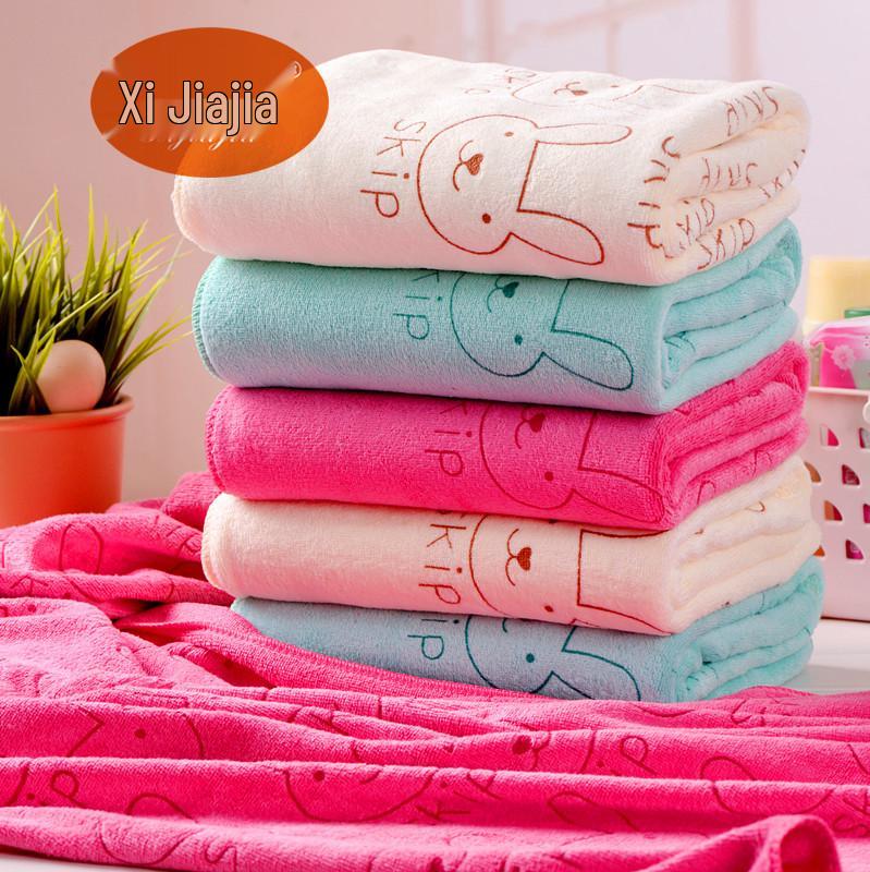 Soft Children's Cartoon Hair Drying Towel: Highly Absorbent Microfiber Face Wash & Beauty Salon Towel