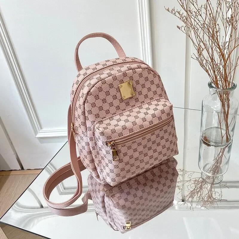 Fashion Women Backpack Small School Bags Mini Crossbody Handbag Schoolbag Daily Shopping Back Pack With Zipper Sac A Dos Mochila