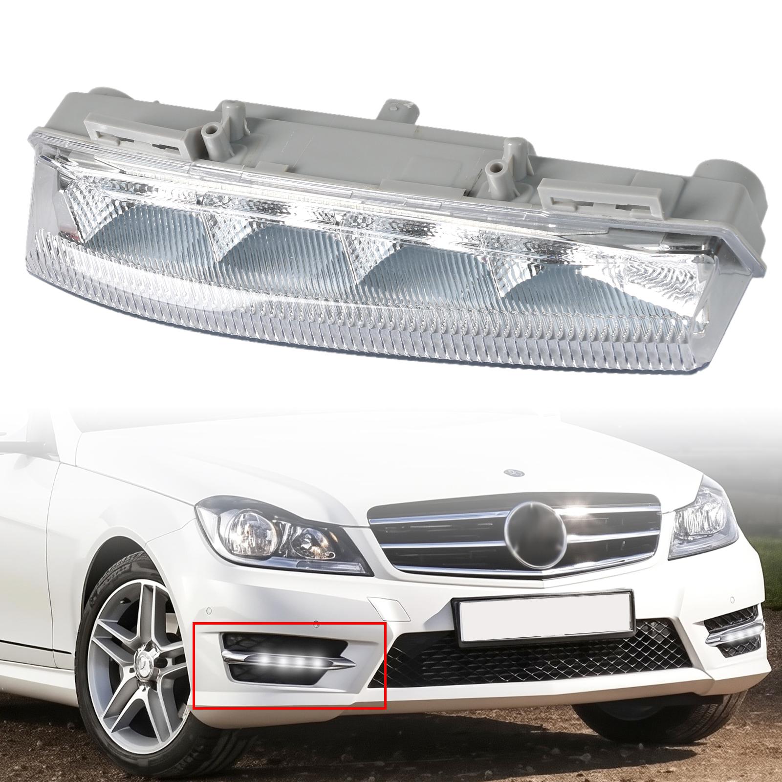 

1x Right Side Car For Mercedes Benz E350 C350 C250 W204 W212 R172 Front LED DRL Daylight Running Lamp Light 2049069000 White белый