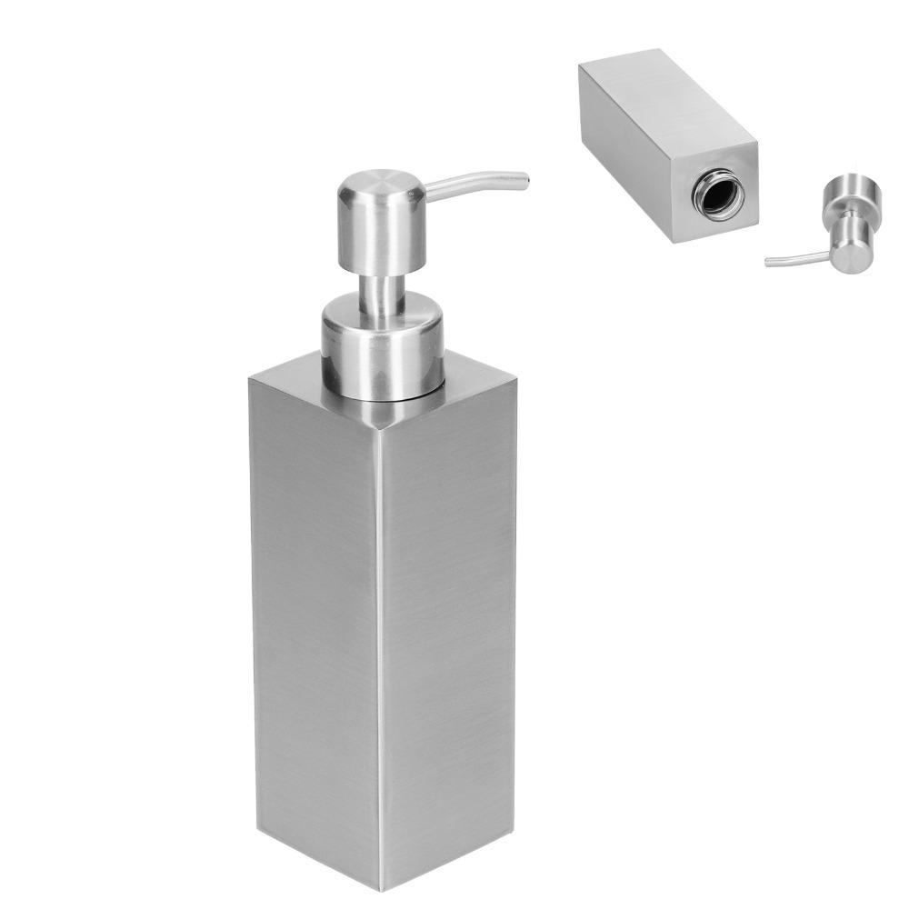 304 Stainless Steel Lotion Bottle Silver Liquid Soap Dispenser Shopping Mall Hotel