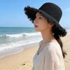 Cross-border Hot-selling Summer Sun Hat Japanese Handwoven Big Brim Bucket Hat Korean Version Fashion Temperament Sun Hat