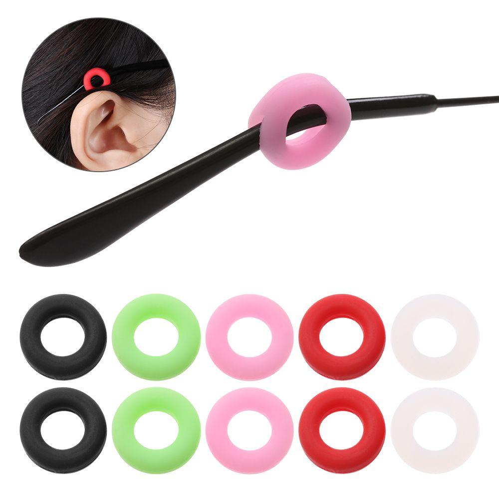 Hook Grips Eyeglasses  Silicone Grips Round Glasses Ear Hooks Eyeglass Holder Sports Temple Tips