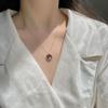 Year of The Ox Necklace for Women, Fashionable and Cute. Bull Red Agate Round Brand Collarbone Chain