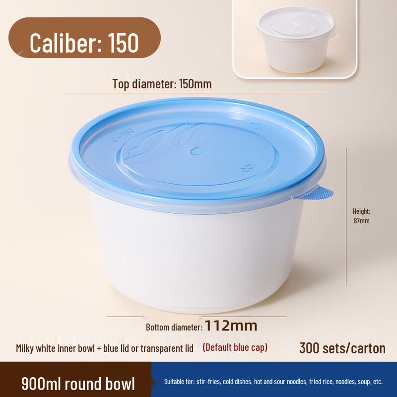 Disposable Wheat Straw Round Soup Bowl with Lid