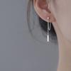 925 Silver Chain Stud Earrings - Summer Tassel Drop Earrings, Trendy Hip Hop European & American Style for Women (2021 Collection)