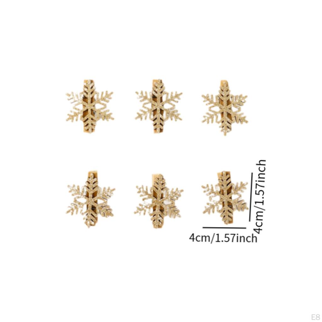 6 kusů přívěsků na vánoční stromek, dřevěné štítky, ozdoba pro festivalovou atmosféru