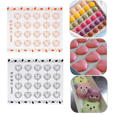 Baking Mat Non-Stick Surface for Macarons Cookies Fondant Easy Clean Reusable Bakeware Sheet Perfect for Home and Commercial Use