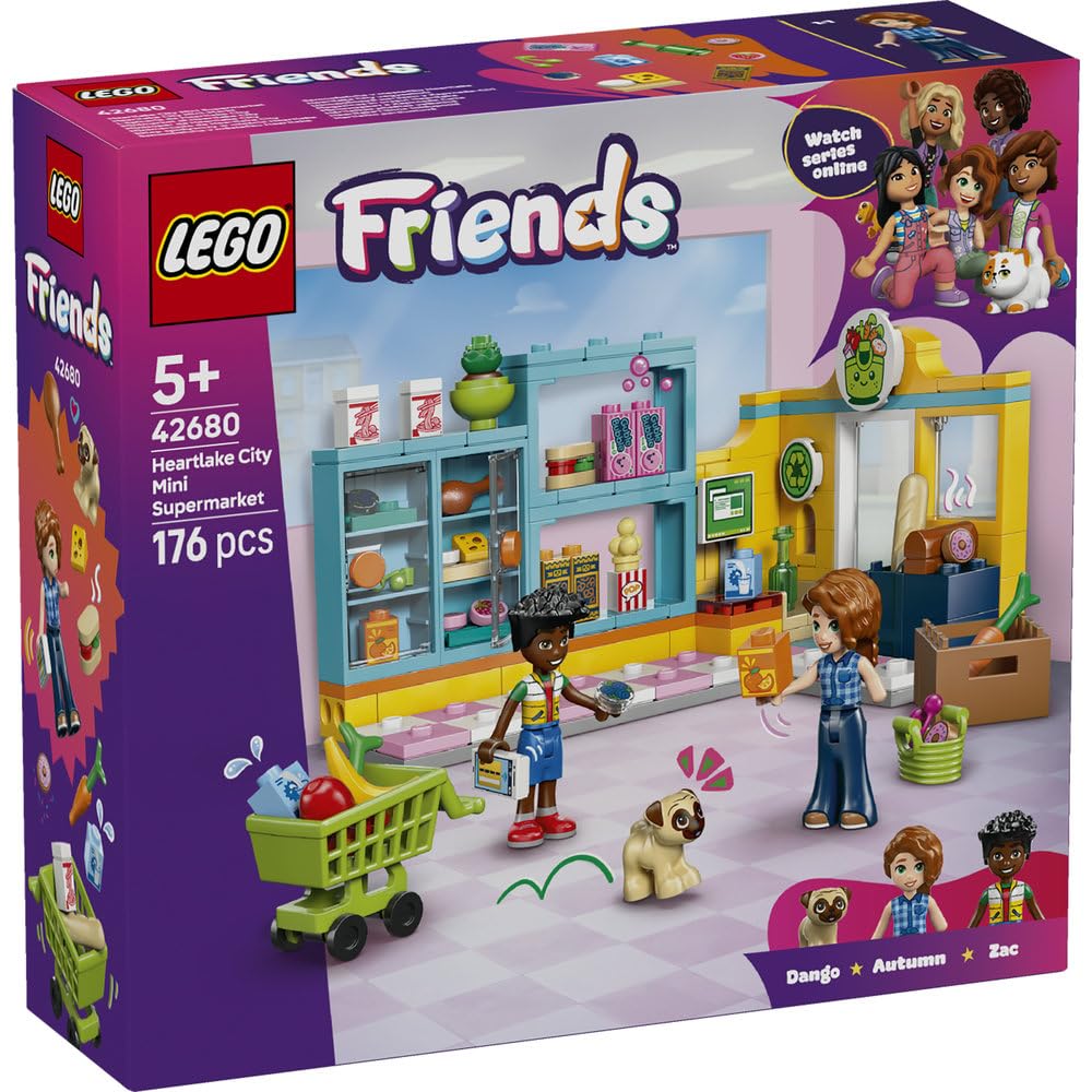 LEGO Friends Heartlake City Convenience Store Toy - Birthday Present, Building Blocks, Educational Toy for Girls and Boys, Ages 5, 6, 7, 8, Decorative