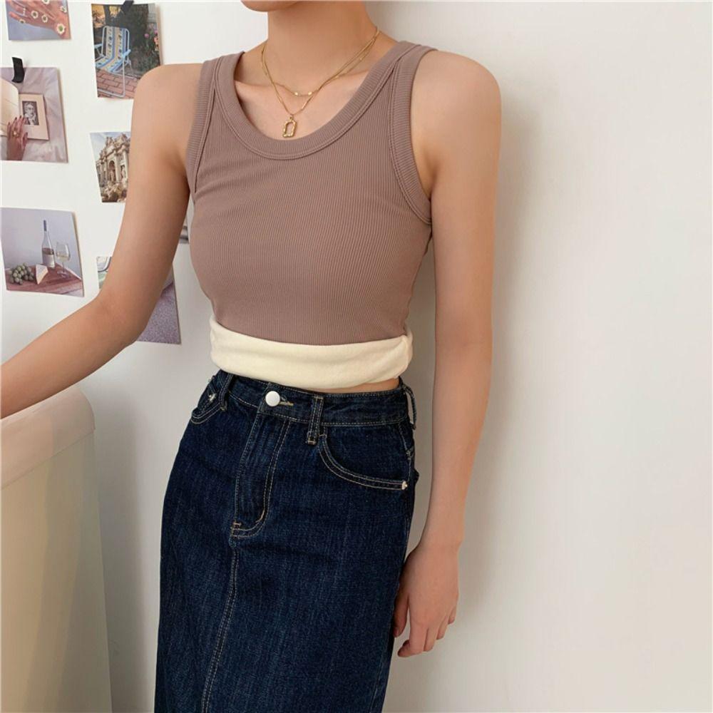 Slim Women Tanks Velvet Warm Undershirt Winter Camisole  Autumn Winter
