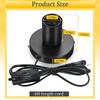 2PCS E27 Lamp Holder Black Metal Desktop Lamp Base Screw Light Bulb Holder with Cord On Off Switch Plug for Holding Bulb Room
