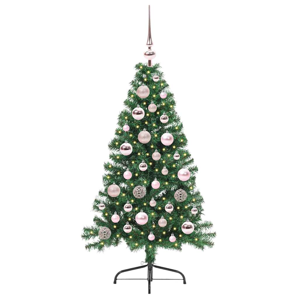 Artificial Pre lit Christmas Tree Green 120 cm PVC